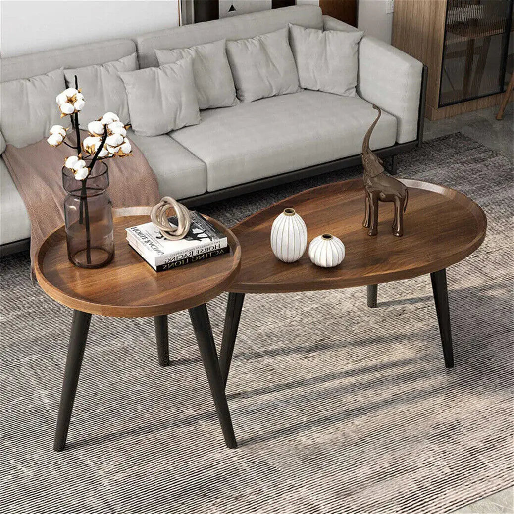 Round Mid Century table