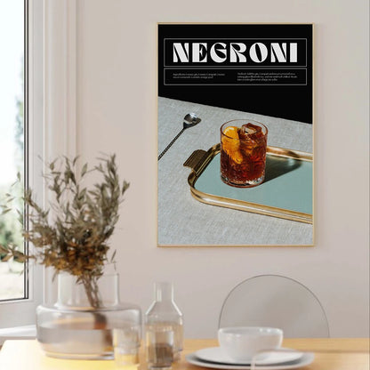 Poster Set - Negroni Martini