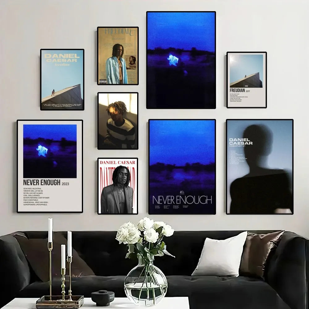 Daniel Caesar Never Enough Poster Painting Wall Pictures For Living Room Decor Sticker
