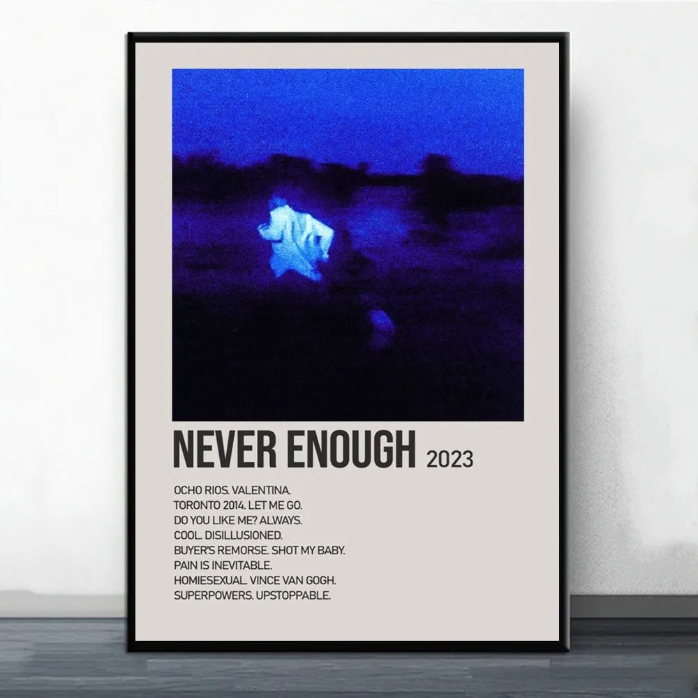 Daniel Caesar Never Enough Poster Painting Wall Pictures For Living Room Decor Sticker