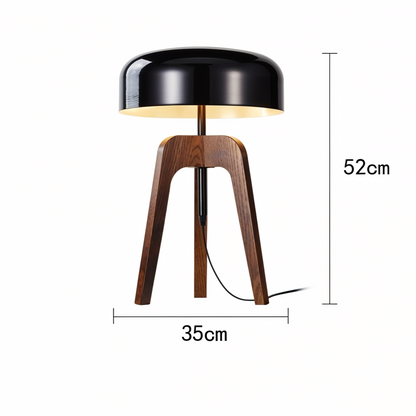 Tripod Wood Lamp