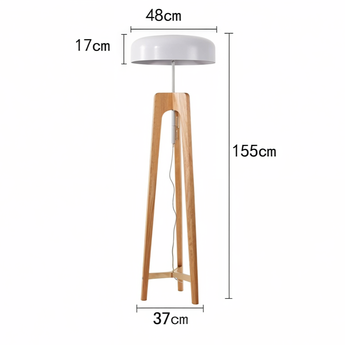 Tripod Wood Lamp